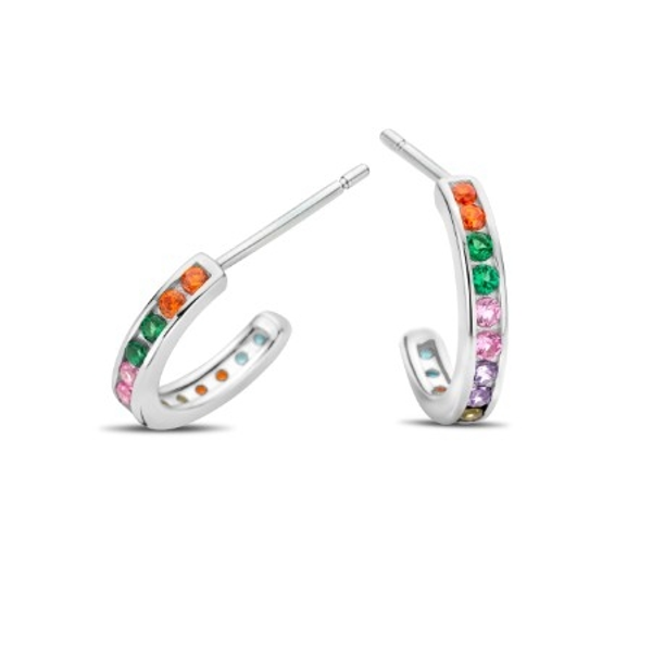 Rosa Di Luca Zilver Oorstekers Zirkonia 625.855