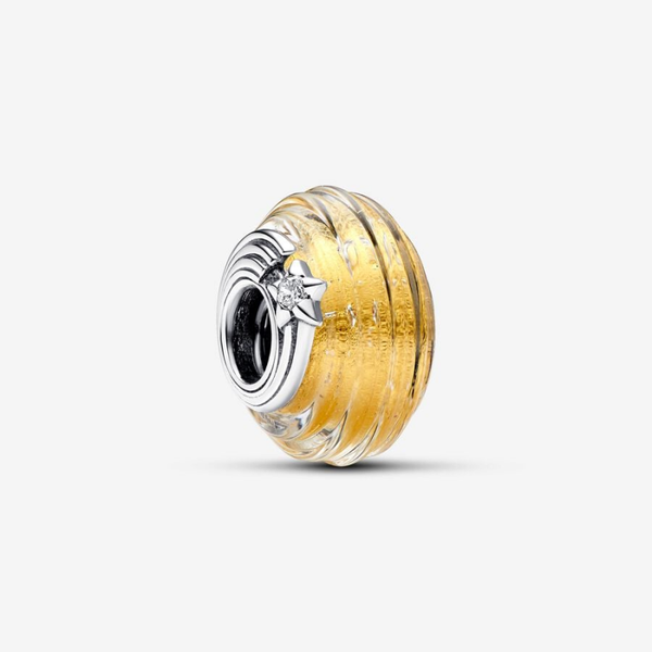 Pandora Charm Murano Glass Vallende Ster Gegroefd 792982C01