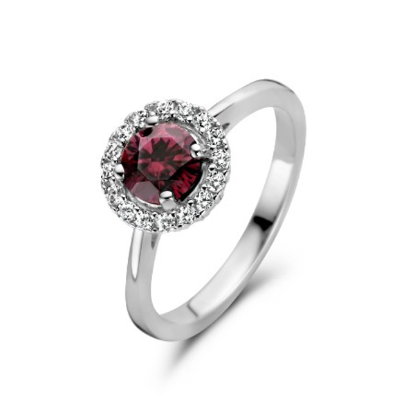 Rosa Di Luca Zilver Ring Zirkonia 629.838