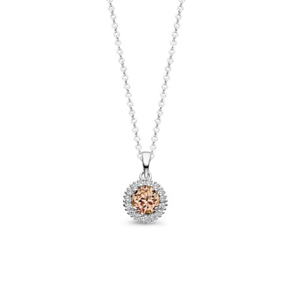 Rosa Di Luca Zilver Collier Zirkonia 624.839