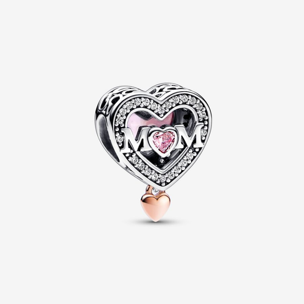 Pandora Charm Opengewerkte Mama en Hart 782653C01