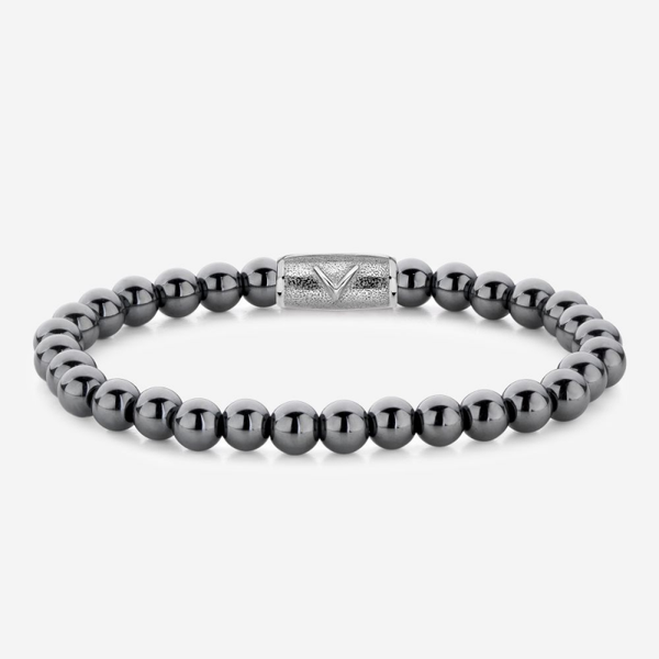 Rebel & Rose Armband Grey Silver Shine DV 6mm RR-6DV02-S