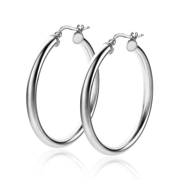 ZINZI Creolen Zilver 36x3mm ZIO2179
