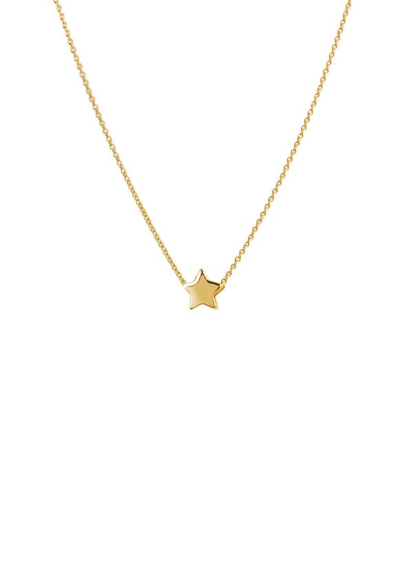 Jackie Collier Plain Star - 14K Goud JKN20.050