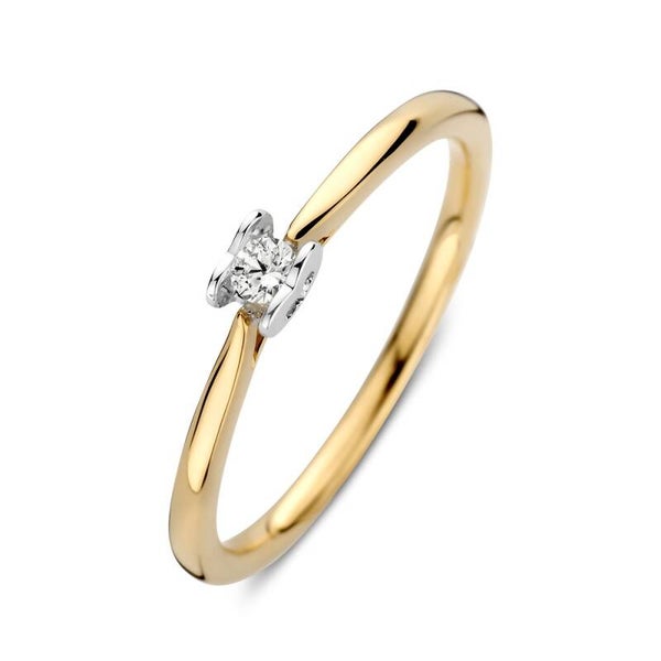 Excellent Ring bicolor briljant 0.07 crt. RG418242