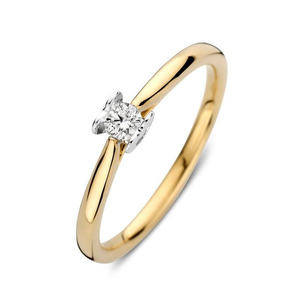 Excellent Ring bicolor briljant 0.12 crt. RG418243