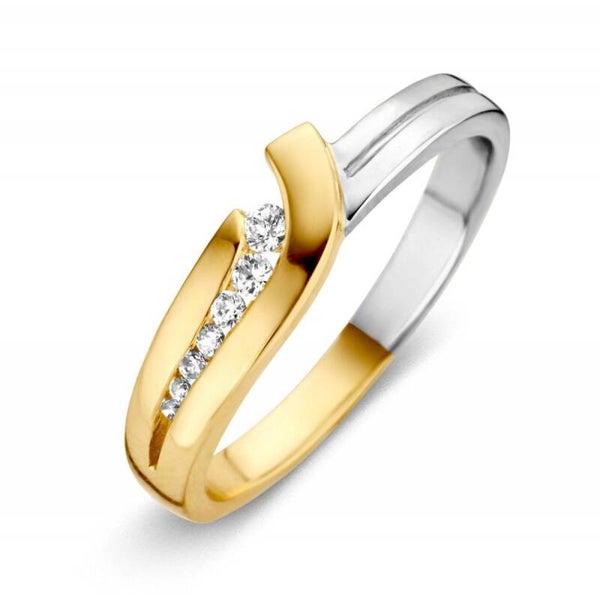 Excellent Ring bicolor zirkonia RH426587