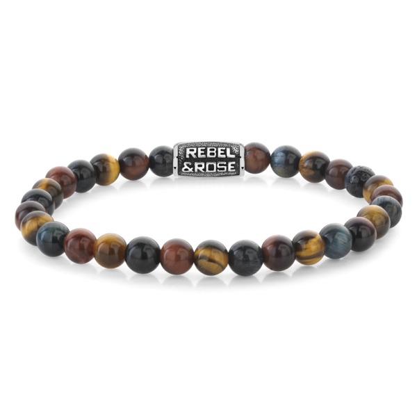 Rebel & Rose Armband Who's afraid of the Tiger 6mm RR-60115