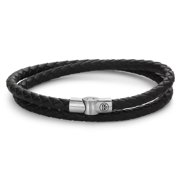 Rebel & Rose Armband Leather Double Round RR-M0038-S