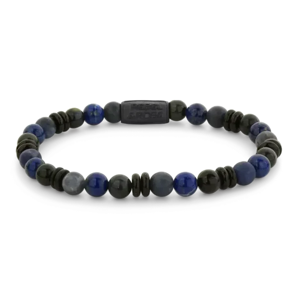 Rebel & Rose Armband Variation Mix-Blue 6mm RR-60148-B