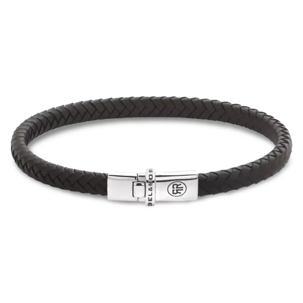 Rebel & Rose Armband Xtra Small Braided Brown RR-L0175-S