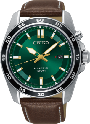 Seiko Heren Horloge Kinetic Groen SKA791P1