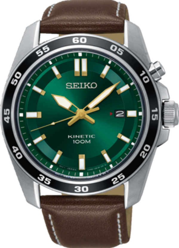 Seiko Heren Horloge Kinetic Groen SKA791P1
