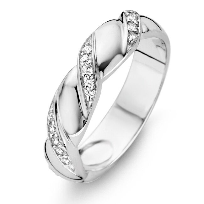 Rosa Di Luca Zilver Ring Zirkonia 629.652