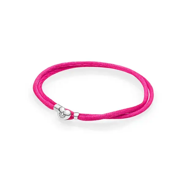 Pandora Armband Fuchsia Stoffen 590749CPH