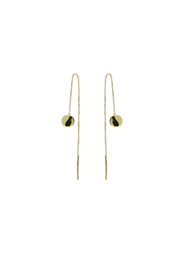 Jackie Oorhanger Threader Disc - 14K Goud JKE20.059