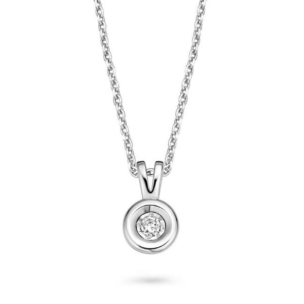 Rosa Di Luca Zilver Collier Diamant 614.104