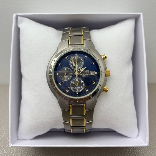 Pulsar Heren Horloge Titanium Bicolor PF3041X