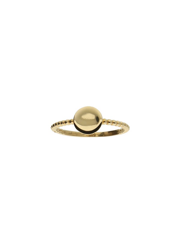 Jackie Ring Twisted Disc - 14K Goud JKR20.071