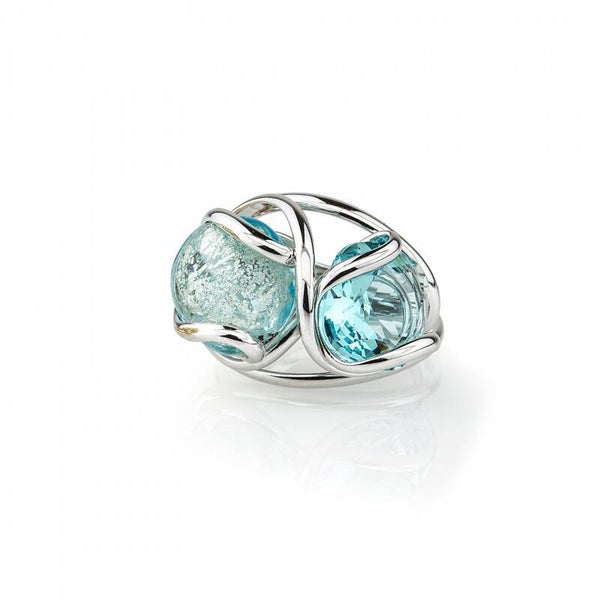 Andrea Marazzini Ring met Blauwe Swarovski RHSVELTRDC