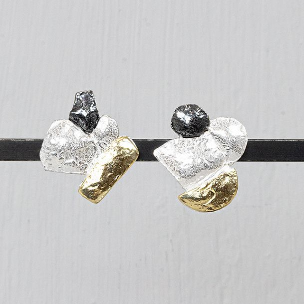 Jéh Oorstekers Zilver Oxy Verguld 20869