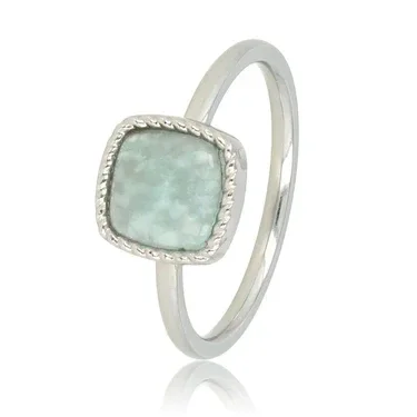My Bendel Ring Blauwgroene Amazonite VI1041