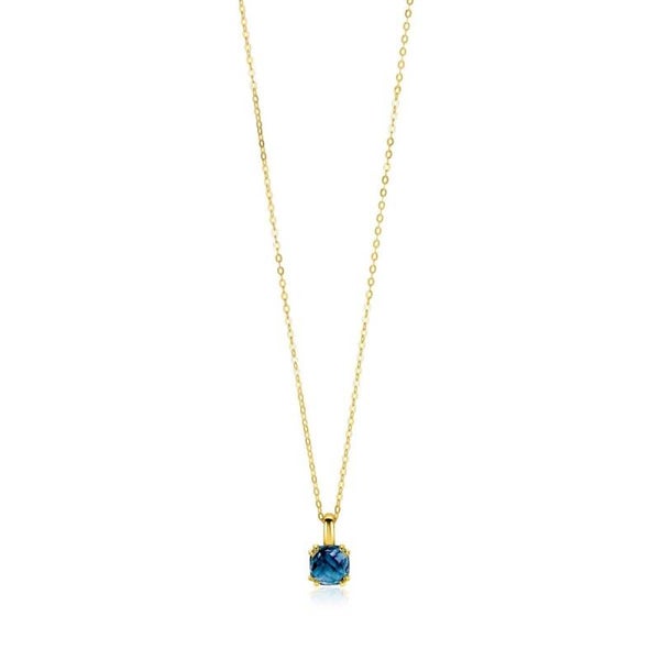 Zinzi Collier Gold 14 Karaat met Topaas ZGC537
