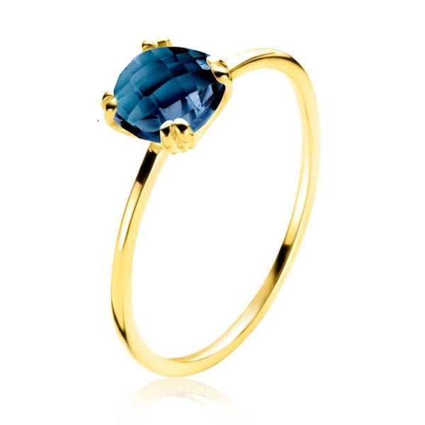 Zinzi Ring Gold 14 Karaat met Topaas ZGR537