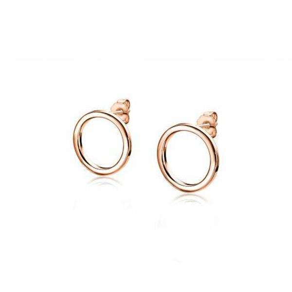 ZINZI Oorstekers Zilver Roséverguld ZIO1338R