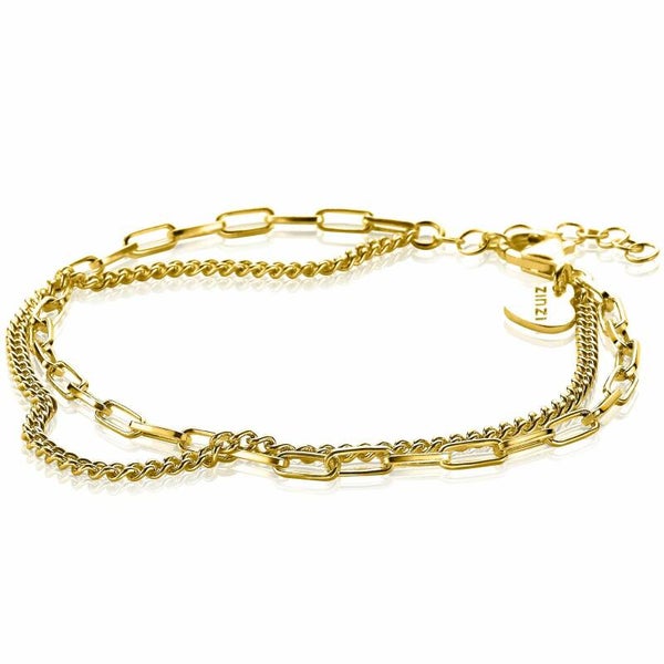 ZINZI Armband Zilver 14K Geelverguld Multi-Look ZIA1988G
