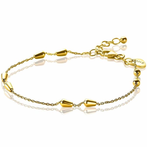 ZINZI Armband Zilver 14K Geelverguld Ovaal ZIA1910G