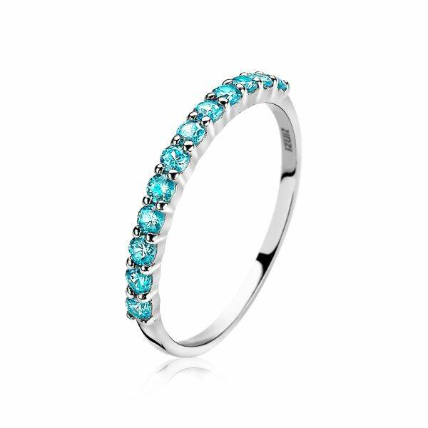 ZINZI Ring Zilver Turquoise ZIR827T