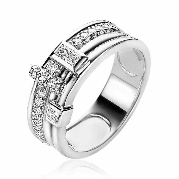 ZINZI Ring Zilver Multi-Look ZIR2012
