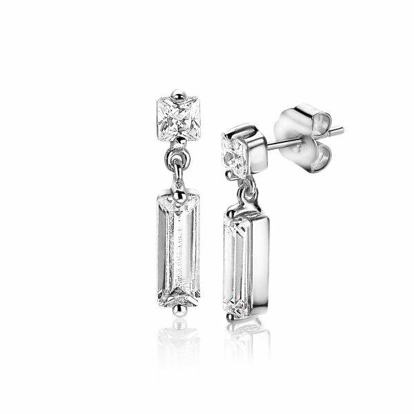 ZINZI Oorstekers Zilver Zirconia ZIO2056