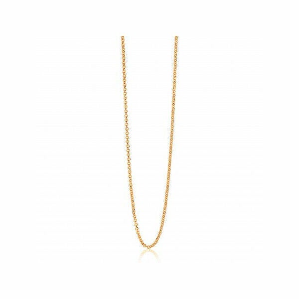 ZINZI Collier Zilver 14K Geelverguld Jasseron ZILC-J42G