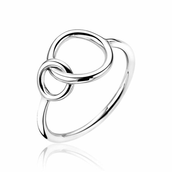 ZINZI Ring Zilver Rond ZIR1278