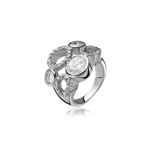 Zinzi Ring Zilver met Zirkonia ZIR459