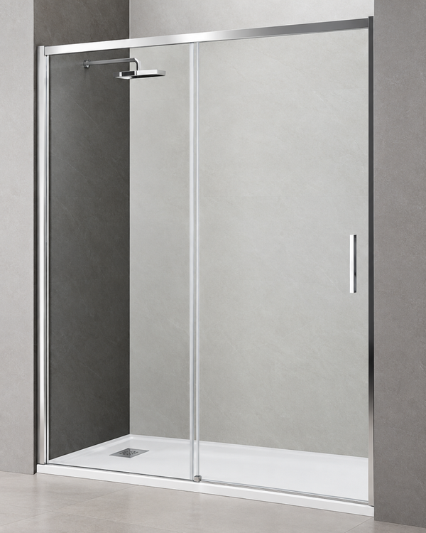 Mampara de ducha Venus 2P – 2 puertas – Vidrio transparente 6 mm – Cromo