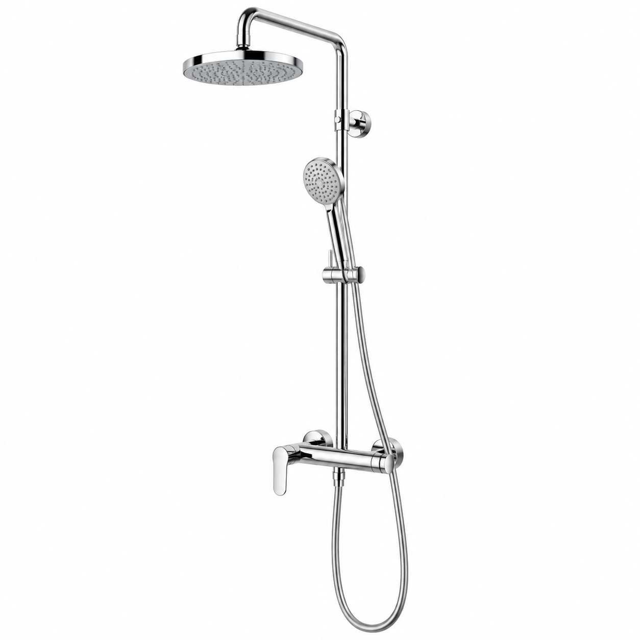GRB TEN PRO Monomando de ducha minimal con columna fija