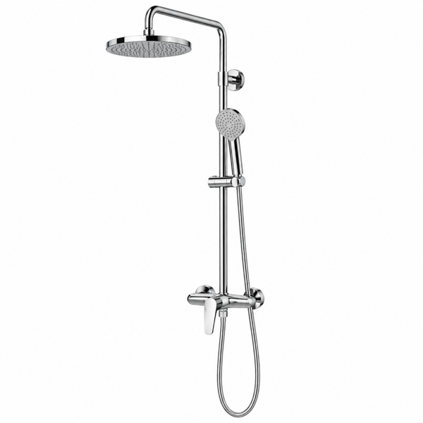 GRB TEN PRO Monomando de ducha minimal con columna telescópica