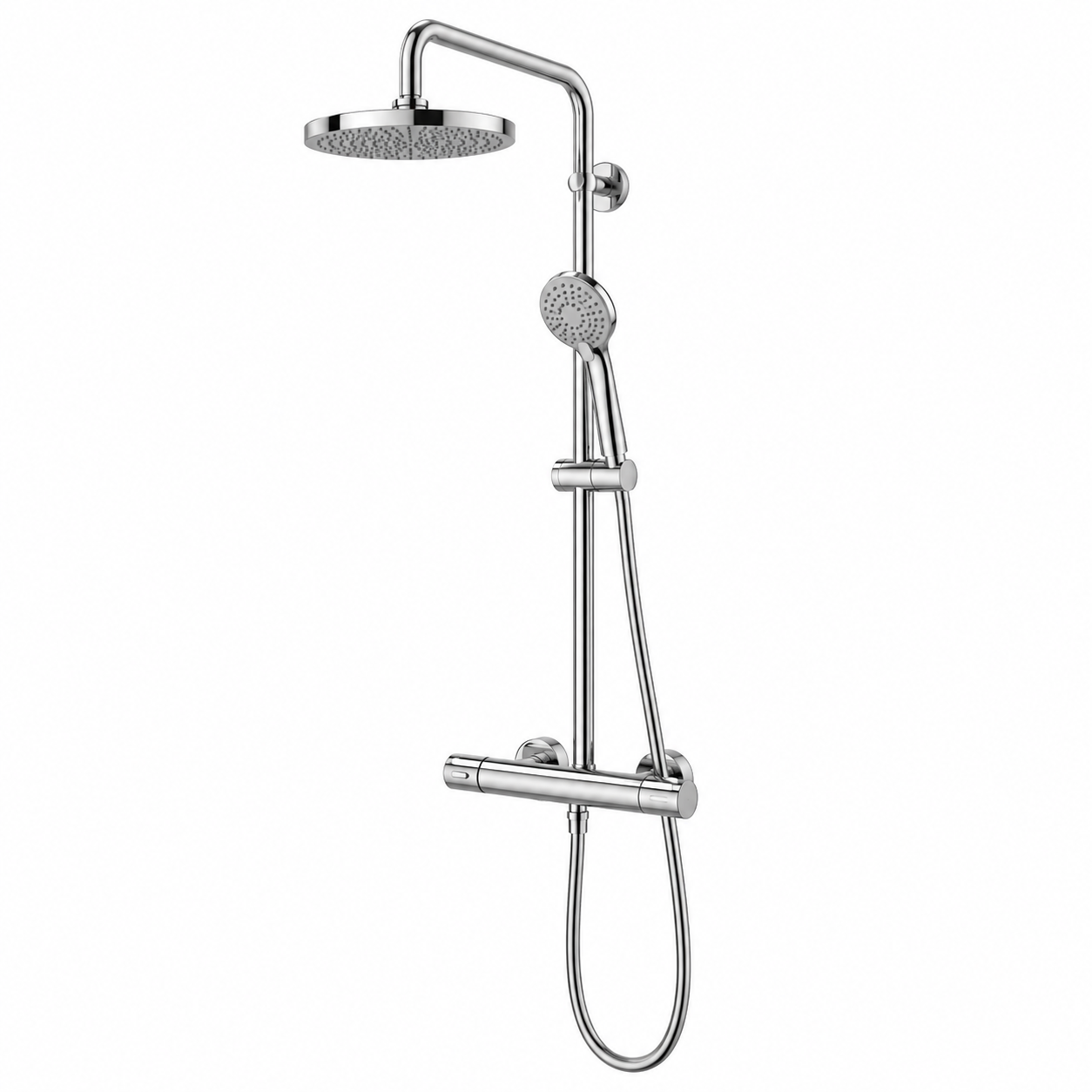 8) GRB TEN PRO Termostática de ducha con columna telescópica