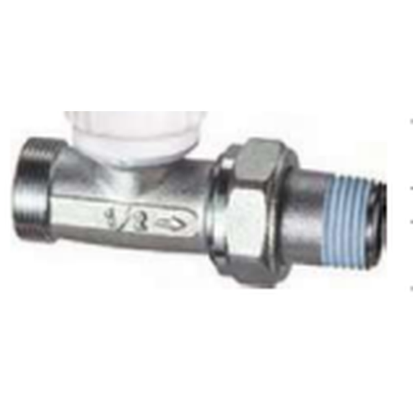 Válvula termostatizable recta 1/2" bicono