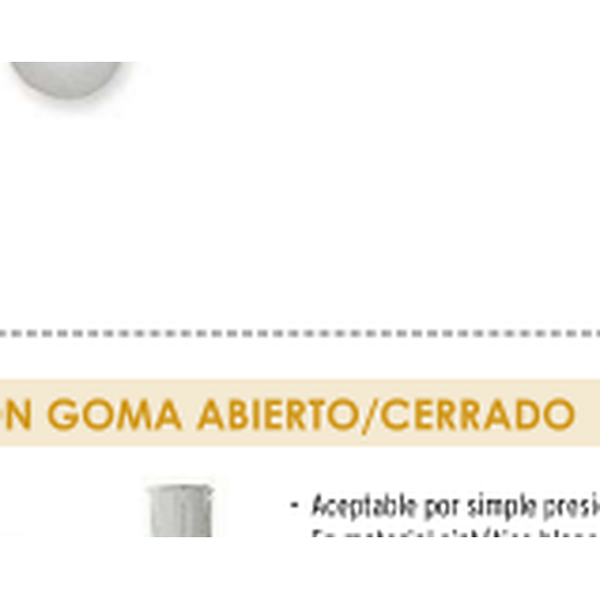 Sifón goma cerrado 30x30 mm