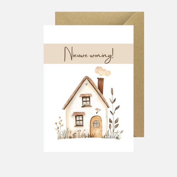 Nieuwe woning beige