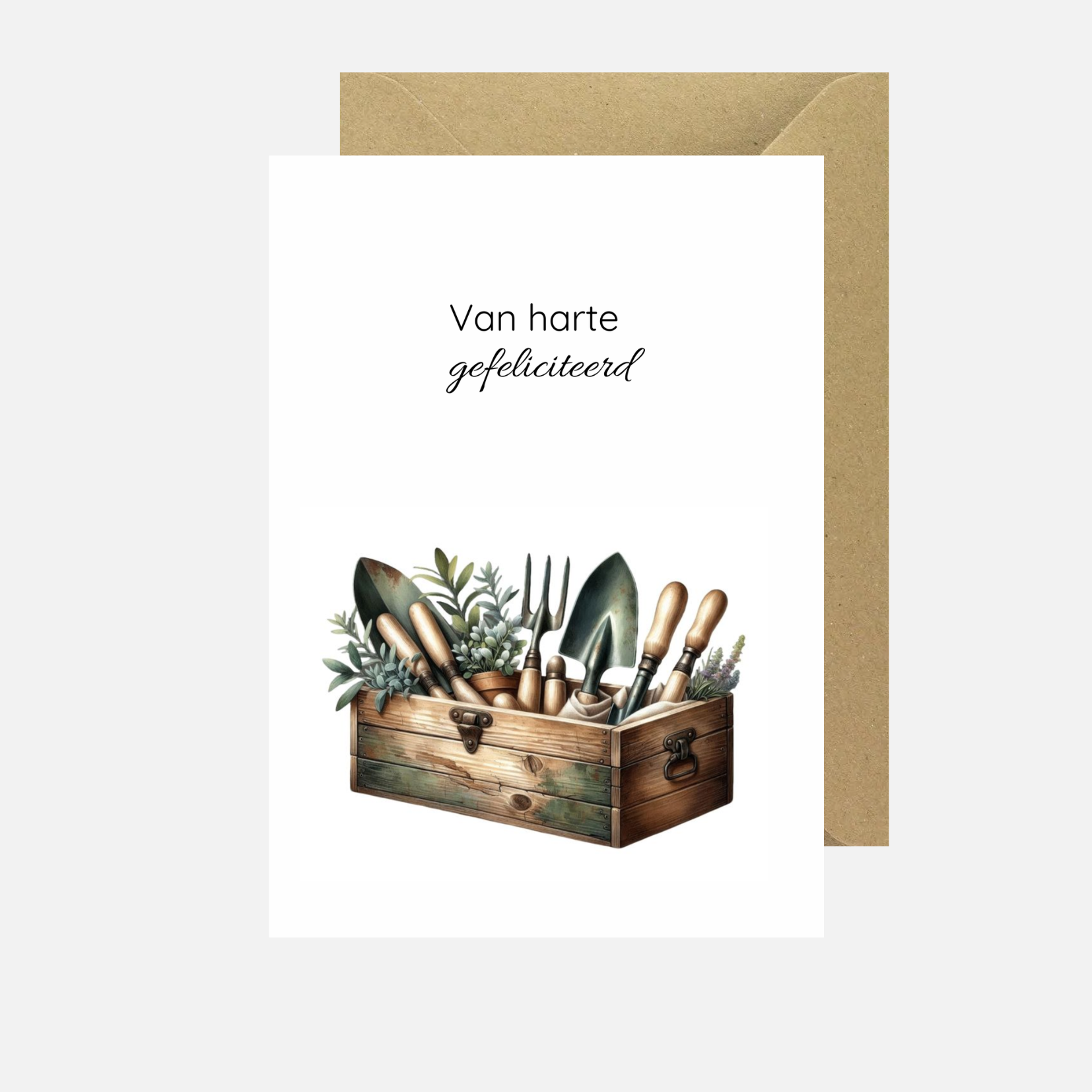 Gefeliciteerd 'gereedschap tuin'