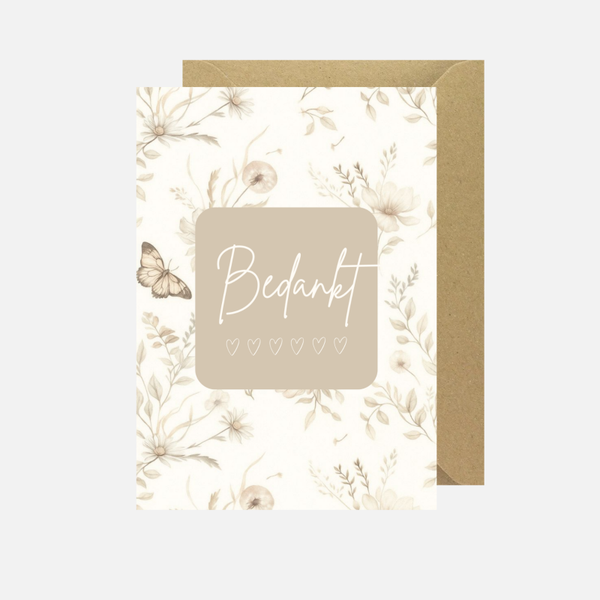 Bedankt 'zachte bloem'