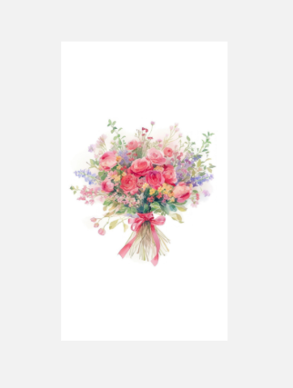 Mini-kaart 'bos bloemen'