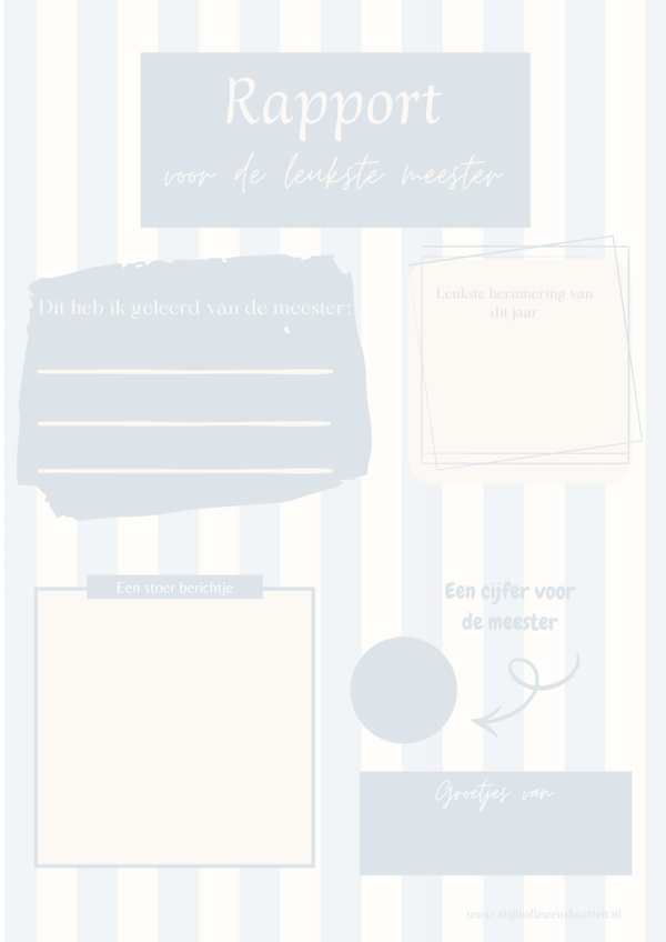 Poster A4 meester