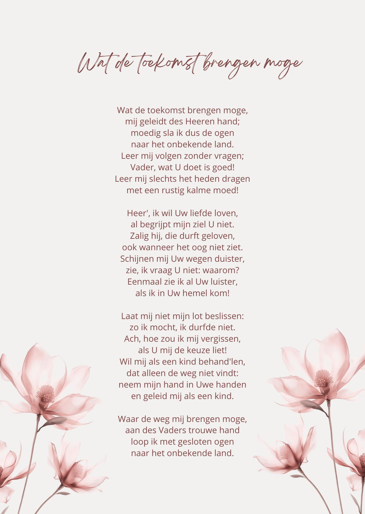 Poster A4 toekomst