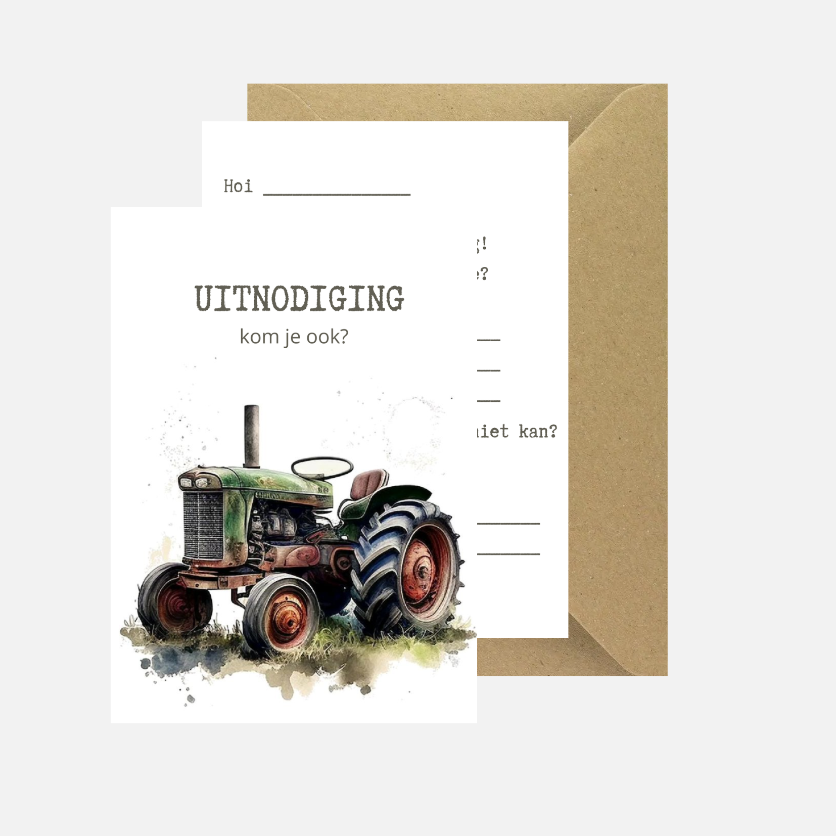 Uitnodiging 'trekker'